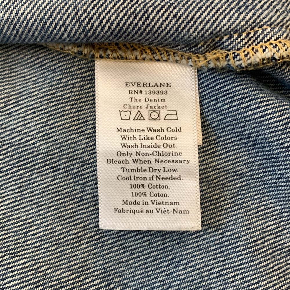 Everlane Dark Blue Denim Jean Jacket - Picture 11 of 16